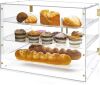 Acrylic 3 Tray Bakery Display Case, 21" x 16" x 14" - Thumbnail 1