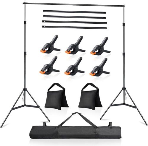 LDGHO Photo Video Studio 10x7Ft Adjustable Background Stand - Lot 783
