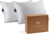 Pacific Coast Bed Pillow, Luxury Hotel Goose Feather and Down Firm Pillow, 2 Pack - Thumbnail 1
