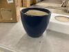 8" Ceramic Plant Pot with Drainage and Tray - Thumbnail 3