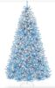 BCP Pre-Lit Artificial Baby Blue Christmas Tree w/ Incandescent Lights, 9' - Thumbnail 1