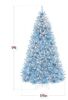 BCP Pre-Lit Artificial Baby Blue Christmas Tree w/ Incandescent Lights, 9' - Thumbnail 2