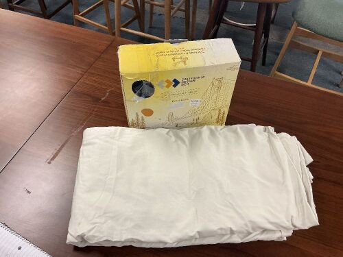 California Design Den Duvet Cover, King, Ivory - Lot 159