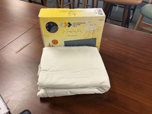 California Design Den Duvet Cover, King, Ivory - Lot 160
