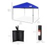 One-Person Setup Instant Pop Up Canopy w/ Case, - 8x8ft - Thumbnail 1