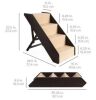 BCP Foldable Adjustable, Pet Step Stairs, 4 Steps - Thumbnail 3