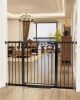 Cumbor 36" Extra Tall Baby Gate for Stairs, 29.7-54.2" Extra Wide Dog Gate for Doorways Hallways, Pressure Mounted Child Gate for Wide Opening, Auto Close Personal Safety for Babies and Pets, Black - Thumbnail 1