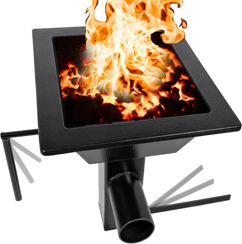 Blacksmith's Welded Coal Forge Firepot, 10 X 12 Inch Blacksmithing Firepot, 2600F Rated for Forging Blacksmith Farrier, Knife and Tool Making - Lot 7705