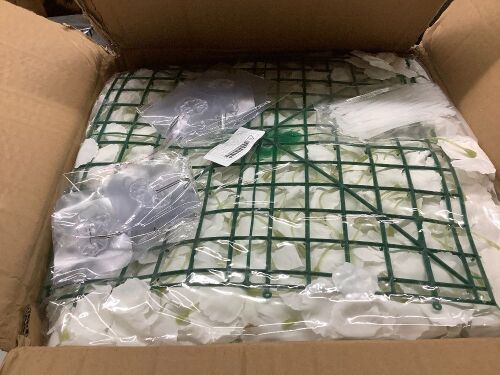 12Pcs Artificial Flower Wall Panel 3D Floral Backdrop Walls - Lot 7718