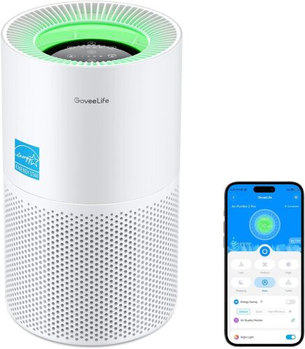 Air Purifiers for Home, Smart Air Purifier for Large Rooms with App & Alexa Control, Detachable Pre-filter, Covers up to 1162ft², Sleep Mode for Pet Hair, Pollen, Dust and Smoke - Lot 7719