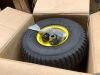 15x6.00-6 Tire and Wheel Assembly (2 Pack),Replacement Riding Lawn Mower Front Tires - With 3" Centered Hub and 3/4" Bushings (Extra 5/8" Bushings) - Thumbnail 2