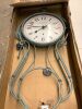 20 Inch Metal Pendulum Wall Clock Battery Operated,Large Schoolhouse Wall Clocks for Living Room Decor,Antique Aged Teal Green Finish,House Warming Gifts New Home - Thumbnail 2