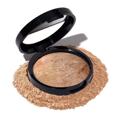 LAURA GELLER NEW YORK Award-Winning Baked Balance-n-Brighten Color Correcting Powder Foundation - Medium - Buildable Light to Medium Coverage - Demi-Matte Natural Finish - Lot 7762