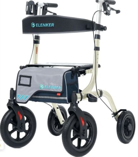 All Terrain Dual-Brake Rollator Walker 12" Wheels - Lot 7773
