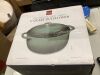 Cast-Iron Dutch Oven Kitchen Cookware w/ Enamel, Handles - 6qt - Thumbnail 2