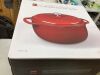 Cast-Iron Dutch Oven Kitchen Cookware w/ Enamel, Handles - 7.5qt - Thumbnail 2