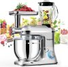 Stand Mixer 9 IN 1, 850W Tilt-Head Multifunctional Electric Mixer with 8 QT Stainless Steel Bowl, 1.5L Glass Jar, Meat Grinder, Hook, Whisk, Beater Dishwasher Safe - Thumbnail 1