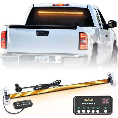 35 inch transportation advisor light bar 144 LED Ambertro Ballight Emergency Warning Flashing Frequency Refrinction Reared Work Truck Truck with Arrow - Lot 7849