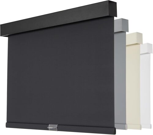 Blackout Window Shades for Home, Cordless Roller Shades with Valance, Thermal Insulated Fabric Window Blinds, UV Protection Blinds for Indoor Windows, Office and Bedroom - Lot 7854