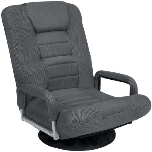 Gaming Floor Chair w/ 360-Degree Swivel, Armrest, Adjustable Backrest - Lot 7869