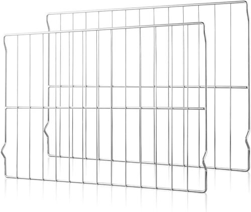 [Upgraded] 2Pcs Range Oven Racks W10256908 for Whirlpool/KitchenAid/Roper/Maytag/Kenmore Range, Replaces W10138079, 3195710, W10179196, 24" x 15.75" Size, Not Universal - Lot 7900