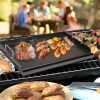 Seasoned Nonstick Cast Iron Griddle for Gas & Charcoal Grills – Universal Flat Top with Grease Groove, Reinforced Ridges & High Sidewalls, Great for Parties, Camping & Tailgating - Thumbnail 1