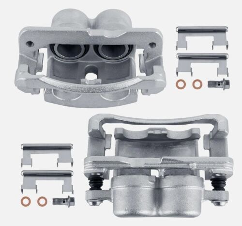 Pair Front Disc Brake Calipers Assembly with Bracket - Lot 7915