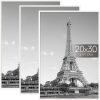 Picture Frame White 3 Pack, Scratch-Proof Poster Frames 20 x 30 for Photo Gallery - Slide-In Strips, Horizontal or Vertical Wall Mounting - Thumbnail 1