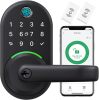Smart Door Handle Lock with Keypad: Yamiry Fingerprint Smart Knob - Keyless Entry Digital Lock for Front Door - Deadbolt with APP - Generate Passcode Remotely - DIY Installation - Thumbnail 1