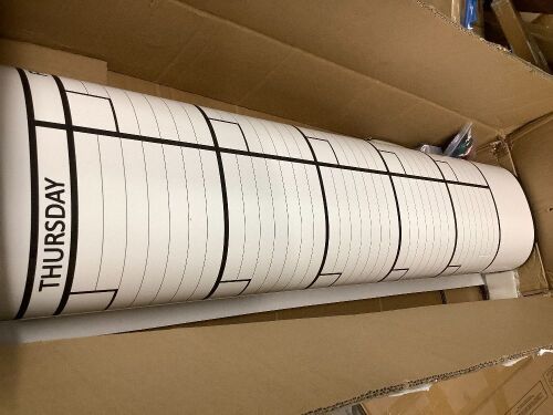 Dry Erase Calendar Includes 4 Markers and Eraser - Lot 7989