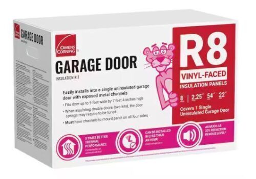 Garage Door Fiberglass Insulation Kit 22 in. x 54 in. (8-Panels) - Lot 7994