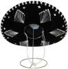 Black & Silver Charro Sombrero - Thumbnail 1