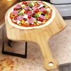 Pizza Board Pizza Peel Bamboo Pizza Cutting Board24 X16 Wood Pizza Serving Board For Kitchen Charcuterie Board - Thumbnail 1
