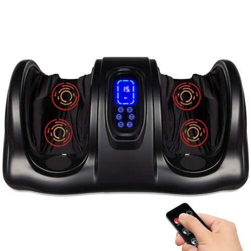 Therapeutic Foot Massager w/ High Intensity Rollers, Remote, 3 Modes - Lot 10156