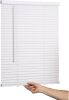 Cordless Mini Blind, 1" Vinyl Slats, Window Blinds for Home and Office, Interior Door Blinds - Light Filtering - Thumbnail 1