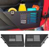 Metal Storage Boxes Compatible with 2007-2018 Jeep Wrangler JK JKU 2/4 Door, 2 Pack Front Door Side Insert Organizer Pockets for Jeep Saggy Net Replacement - Thumbnail 1