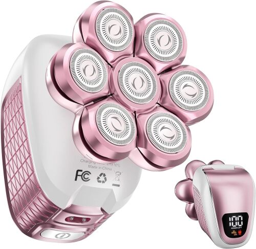 Electric Razors for Women Legs: 5-in-1 Rechargeable Body Shaver - Waterproof Wet Dry Hair Remover - Lot 8054