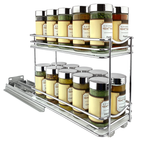 DOUBLE SPICE RACK 4″ WIDE - Lot 8005