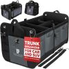 Trunk Organizer For Car, Suv, Truck | Premium Adjustable Multi Compartments Collapsible Car Trunk Organizer With Securing Straps & Non-Slip Bottom - Thumbnail 1