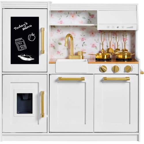 Pretend Play Kitchen with Framed Chalkboard - Lot 8098