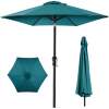 Outdoor Steel Market Patio Umbrella Decoration w/ Tilt, Crank Lift - 10ft - Thumbnail 1