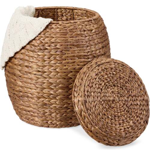 Multipurpose Hyacinth Storage Tote Basket - Lot 8136