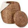 Multipurpose Hyacinth Storage Tote Basket - Thumbnail 1