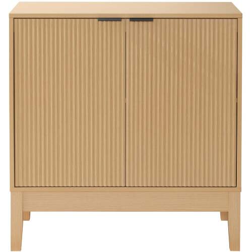 2-Door Reeded Storage Cabinet, Accent Furniture, Sideboard - Lot 10198