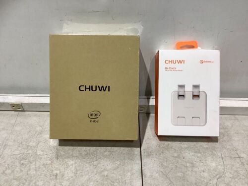 CHUWI LarkBox Pro Mini PC Celeron J4125 Quad Core DDR4 & Hi-Dock 4 Port USB Desktop Charger  - Lot 78