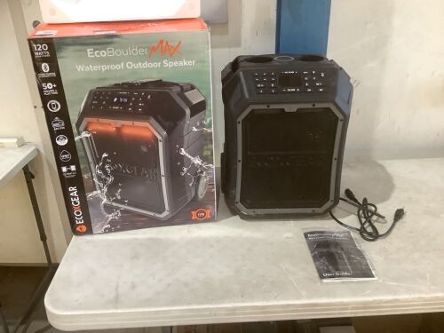 ECOXGEAR EcoBoulder MAX Rugged Waterproof Portable Bluetooth Speaker  - Lot 84