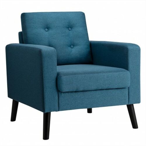 Modern Tufted Accent Chair With Rubber Wood Legs - Lot 108