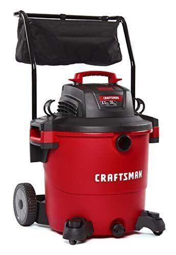 CRAFTSMAN 20 gallon 6.5 Peak Hp Wet/Dry Vac with Cart - Lot 109