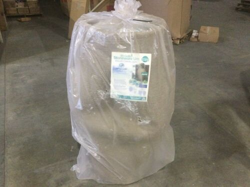 Emsco Rescue 85 Gallon Resin Stoneware Urn Rain Barrel With Planter  - Lot 129