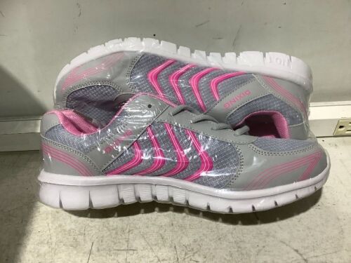 Lot of (6) Grey & Pink Athletic Shoes, Size 41  - Lot 183